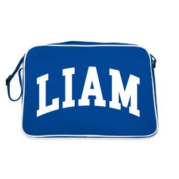 Liam - Retro Bag - blue/white - Back
