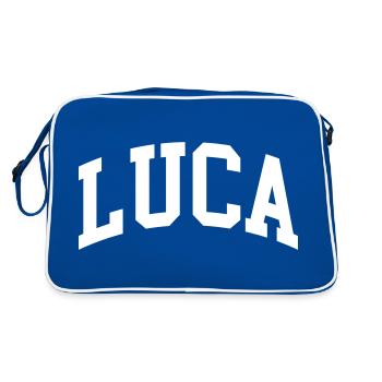 Luca - Retro Bag - blue/white - Back