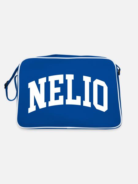 Nelio - Retro Bag - blue/white - Back