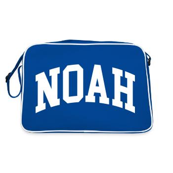 Noah - Retro Bag - blue/white - Back