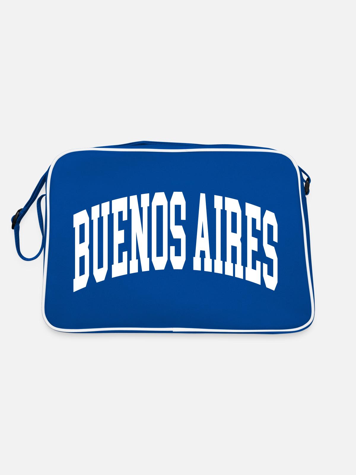 Buenos Aires - Sac Retro - bleu/blanc - Dos