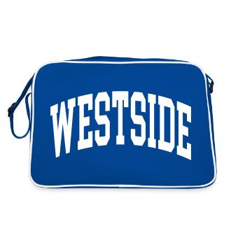 Côté ouest - Sac Retro - bleu/blanc - Dos