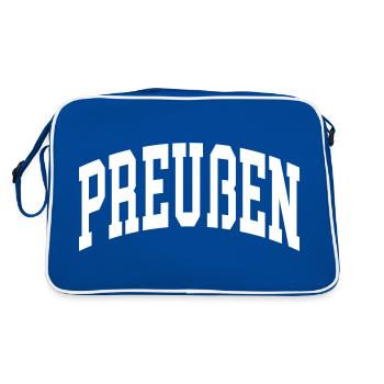 Prusse - Sac Retro - bleu/blanc - Dos