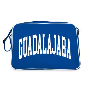 Guadalajara - Retro Tasche - Blau/Weiß - Hinten