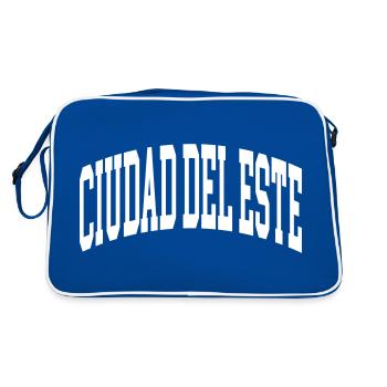 Ciudad del Este - Retro Tasche - Blau/Weiß - Hinten