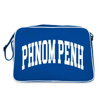 Phnom Penh - Sac Retro - bleu/blanc - Dos