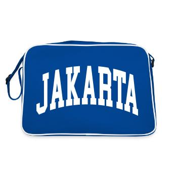 Jakarta - Retro Bag - blue/white - Back
