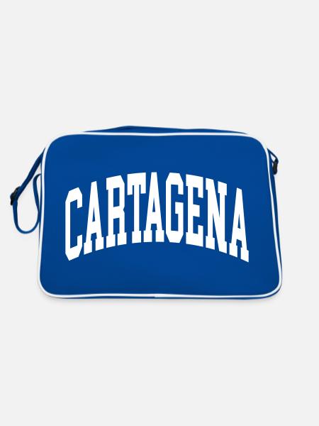 Carthagène - Sac Retro - bleu/blanc - Dos