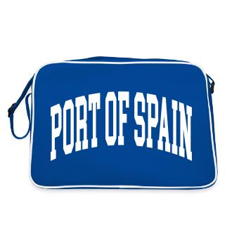 Port of Spain - Retro Tasche - Blau/Weiß - Hinten