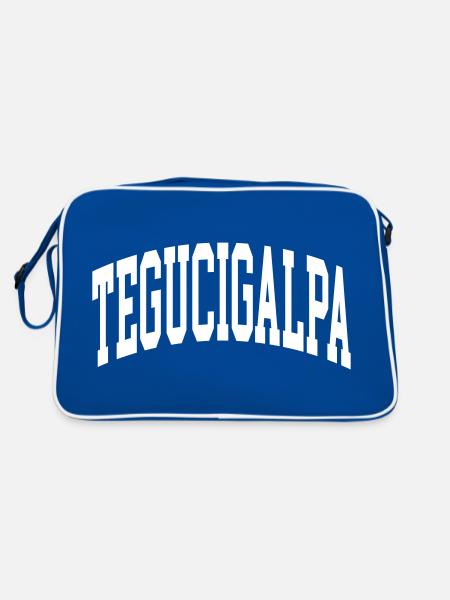 Tegucigalpa - Sac Retro - bleu/blanc - Dos