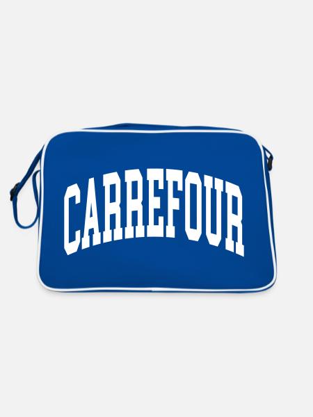 Carrefour - Sac Retro - bleu/blanc - Dos