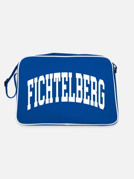 Fichtelberg - Retro Bag - blue/white - Back