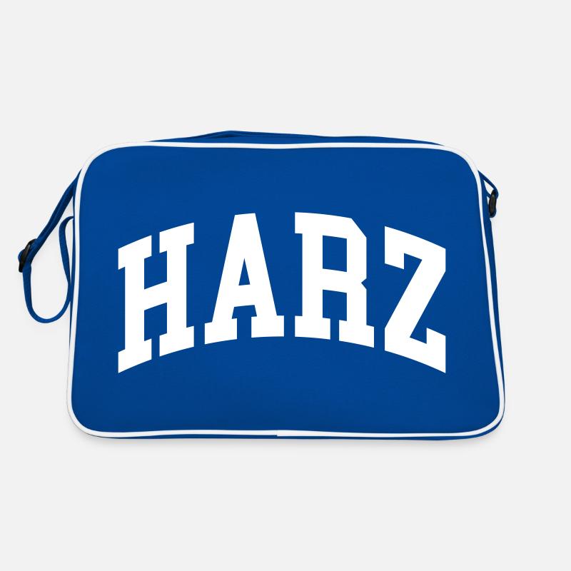Harz - Retro Tasche - Blau/Weiß