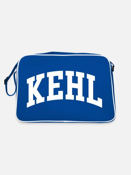 Kehl - Retro Tasche - Blau/Weiß - Hinten