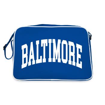 Baltimore - Retro Bag - blue/white - Back