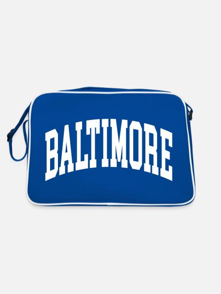 Baltimore - Retro Bag - blue/white - Back