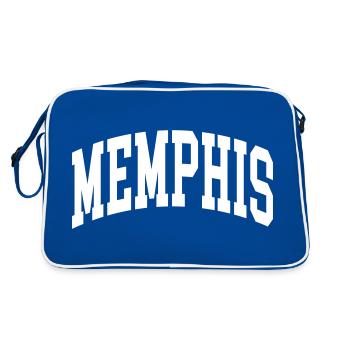 Memphis - Retro Bag - blue/white - Back