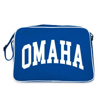 Omaha - Sac Retro - bleu/blanc - Dos