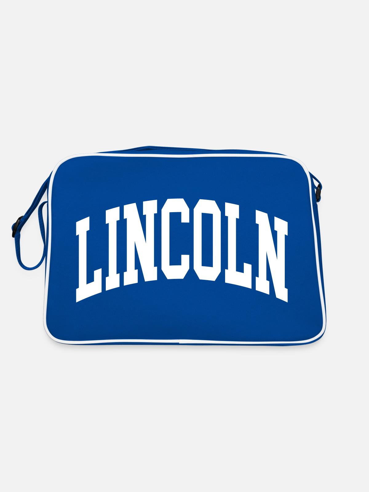 Lincoln - Sac Retro - bleu/blanc - Dos