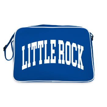 Little Rock - Retro Tasche - Blau/Weiß - Hinten