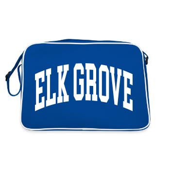 Elk Grove - Retro Tasche - Blau/Weiß - Hinten