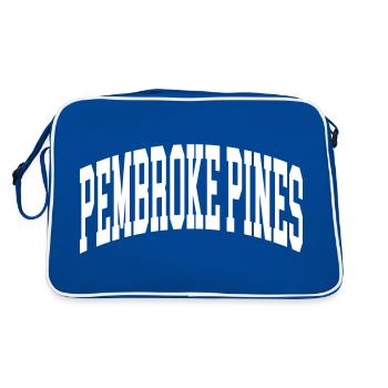 Pembroke Pines - Retro Bag - blue/white - Back