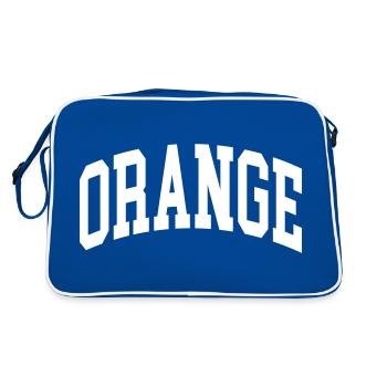 Orange - Retro Bag - blue/white - Back
