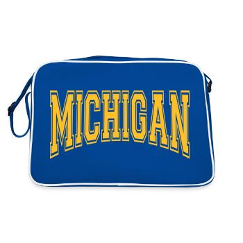 Michigan - Sac Retro - bleu/blanc - Dos