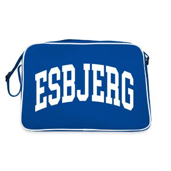 Esbjerg - Sac Retro - bleu/blanc - Dos