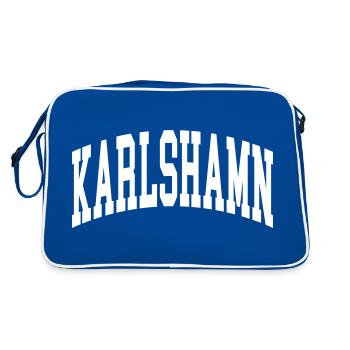 Karlshamn - Retro Bag - blue/white - Back