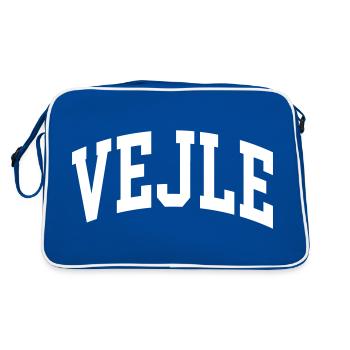 Vejle - Sac Retro - bleu/blanc - Dos