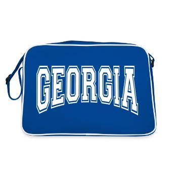 Géorgie - Sac Retro - bleu/blanc - Dos