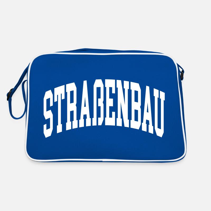 Straßenbau Retro Tasche
