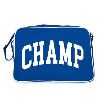 Champ - Retro Bag - blue/white - Back