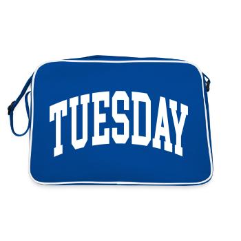 tuesday - Retro Bag - blue/white - Back