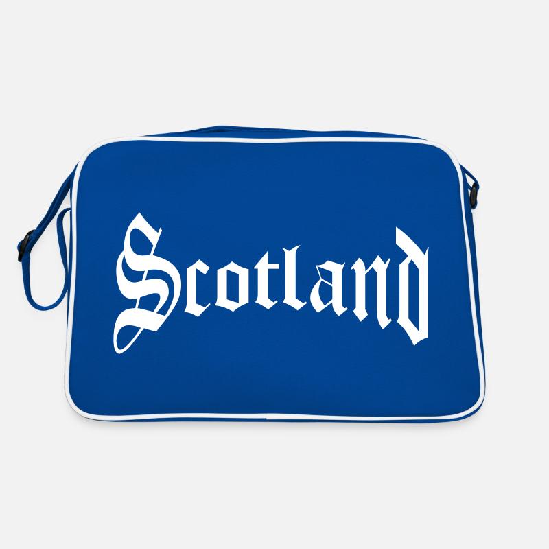 Schottland - Retro Tasche - Blau/Weiß