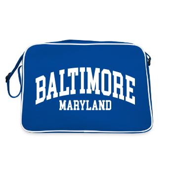 Baltimore - Retro Bag - blue/white - Back