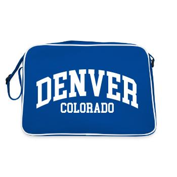 Denver - Sac Retro - bleu/blanc - Dos