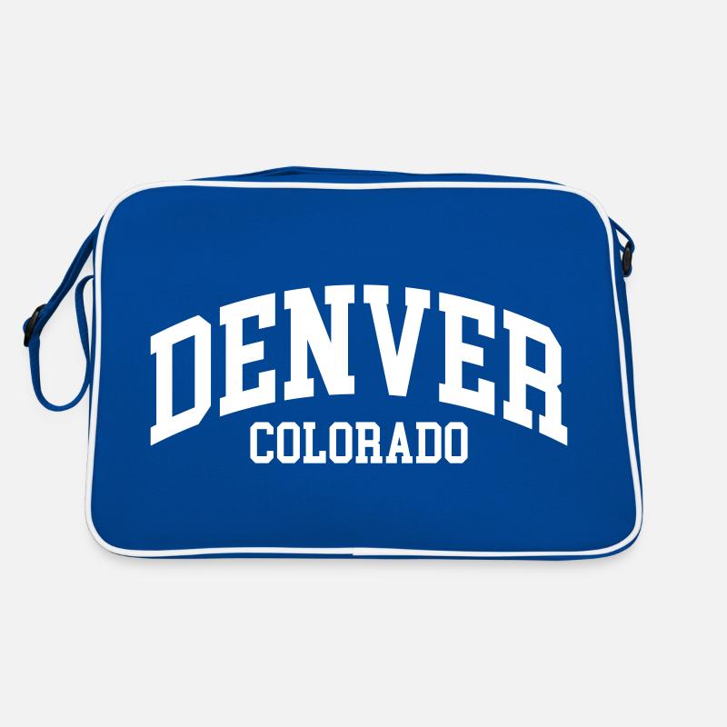 Denver - Sac Retro - bleu/blanc