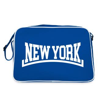 New York - Retro Bag - blue/white - Back