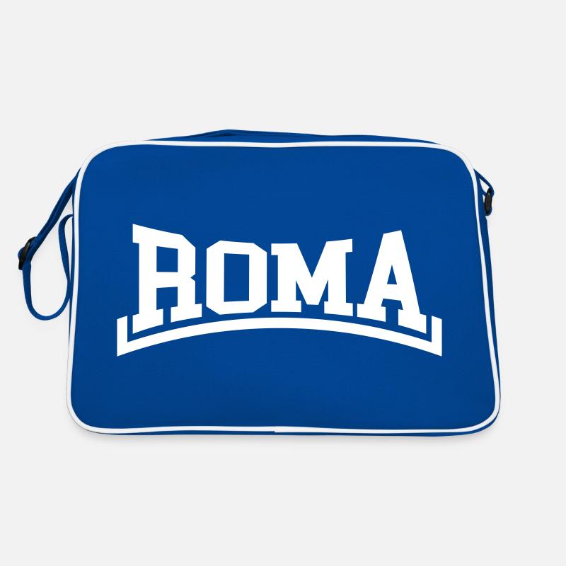 Rom - Retro Tasche - Blau/Weiß