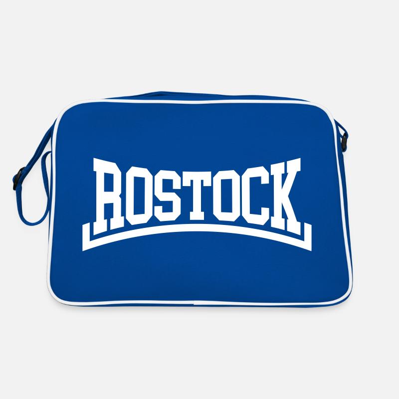 Rostock - Retro Tasche - Blau/Weiß