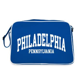 Philadelphia - Retro Bag - blue/white - Back