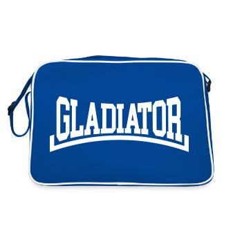 Gladiator - Retro Tasche - Blau/Weiß - Hinten