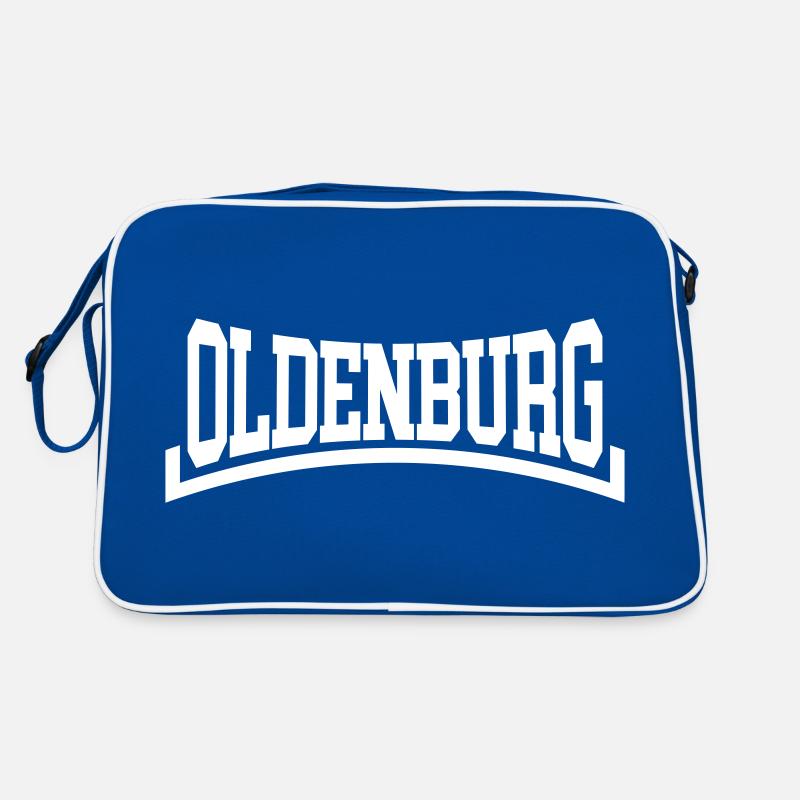 Oldenburg - Retro Tasche - Blau/Weiß