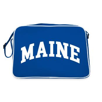 Maine - Retro Bag - blue/white - Back