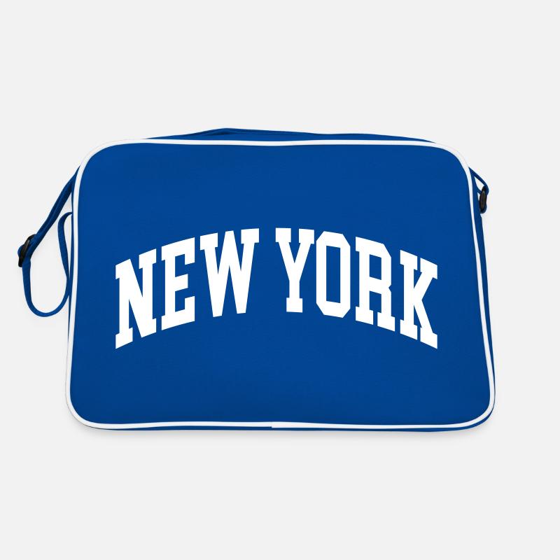 New York - Sac Retro - bleu/blanc