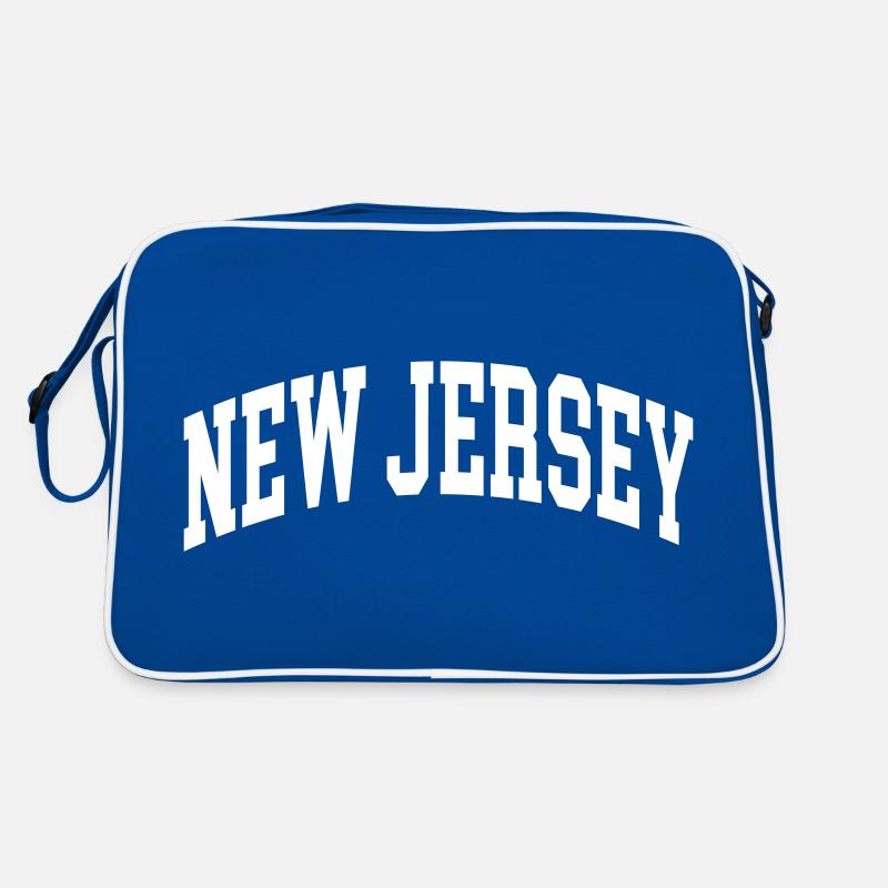 New Jersey - Retro Tasche - Blau/Weiß