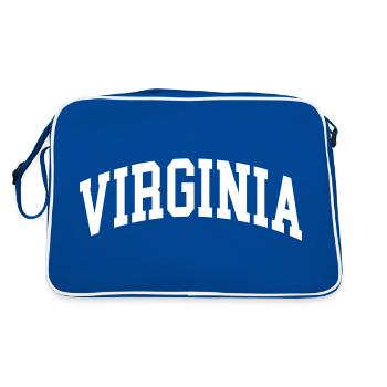Virginie - Sac Retro - bleu/blanc - Dos