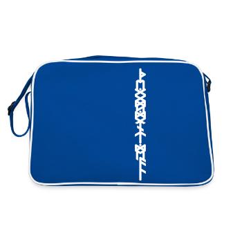 "Les dieux ne s'occupent pas" du personnel de Rune QRF0 © - Sac Retro - bleu/blanc - Dos